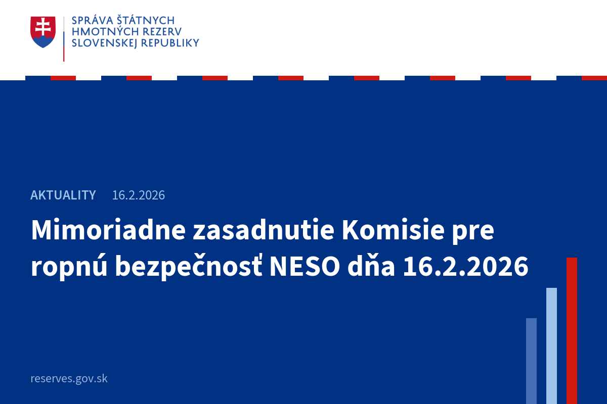 Mimoriadne zasadnutie Komisie pre ropnú bezpečnosť NESO dňa 16.2.2026