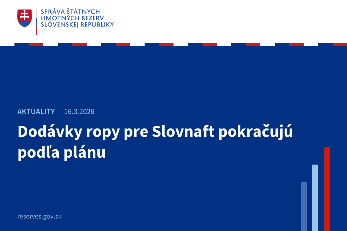 Dodávky ropy pre Slovnaft pokračujú  podľa plánu
