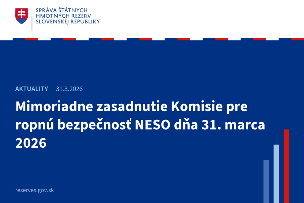 Mimoriadne zasadnutie Komisie pre ropnú bezpečnosť NESO dňa 31. marca 2026